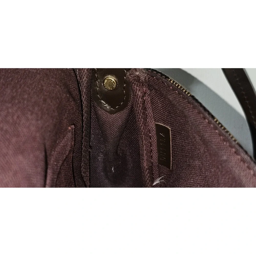 LOUIS VUITTON Favorite PM Damier Ebene Crossbody Bag FRANCE‎  Du1154 Color Brown